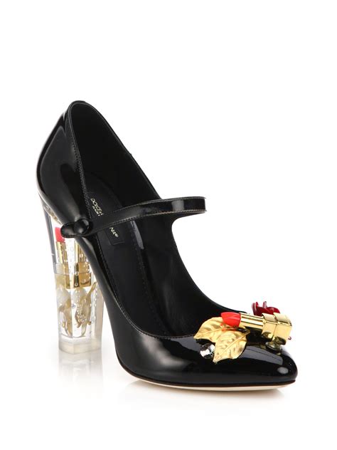 dolce and gabbana shoes black|dolce and gabbana black heels.